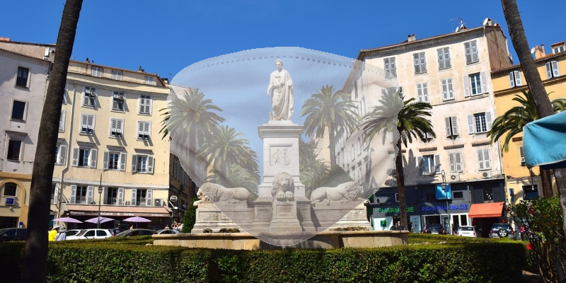 Korsika: Ajaccio, Tragen einer Maske erweitert 